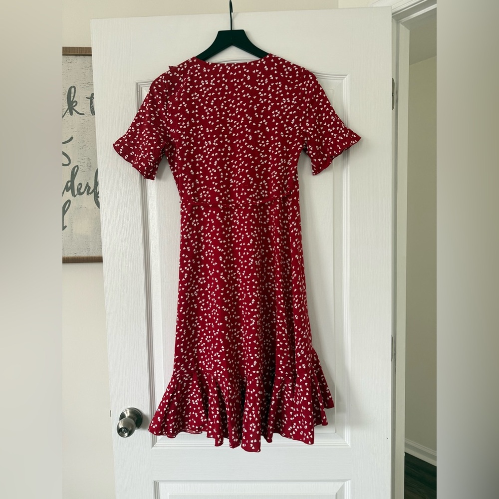 NWT - Pat Pat - Mommy and Me Red Dress with White Hearts - Size Small - Picture 15 of 16